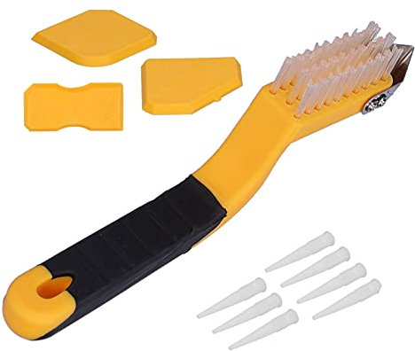 Silicone Caulking Tools, 11Pcs Caulking Tool Silicone Grout Sealant Finishing Tool Scraper Glue Remover Cleaner Set Kit for Tile and Floor