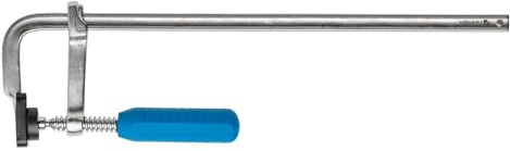 HÖGERT TECHNIK - Schraubzwingen Spannweite 300mm x 80mm F-Klemmen Edelstahl Zwinge, Spannkraft 200kg, Clamps Präzises Fixieren Von Holzwerkstücken Weldinger Spannwerkzeug