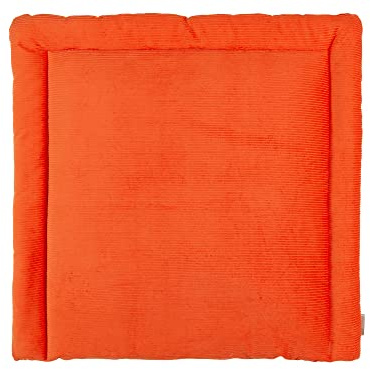 KraftKids Cambiador en pana ancha, color naranja puro, 78 x 78 cm (ancho x profundidad), cojín cambiador