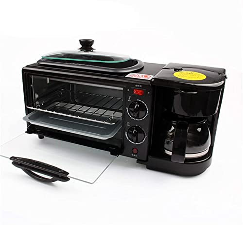 RKYRRKI Forno Forno Elettrico Singolo Incorporato - Forno in Acciaio Inox Padella Elettrica Caffettiera Teppanyaki Maker Multifunzione 3 In1 Ideale per Arrostire, Cottura Utile