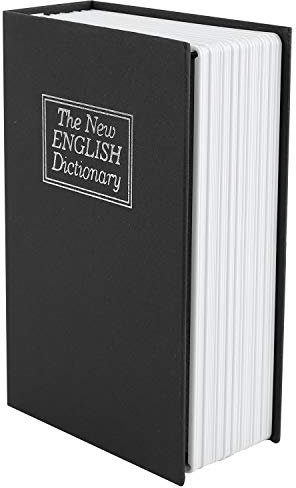 Glakyur Buchtresor mit Zahlenschloss, Umleitungssafe, tragbar, ideal für die Aufbewahrung von Geld, Schmuck, Reisepass, klein