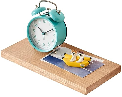 Gieanoo svävande hylla, trä, vägghylla ek 30 cm, liten hyllbräda | Ek väggbräda, kryddhylla, hyllplan för badrum, sovrum, vardagsrum, kök, kontor