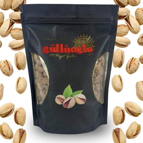 Gulluoglu Turco Gaziantep Pistachos, 8.8oz - 250gr (1 PACK), en cáscara (asado-salado), envío fresco diario desde Estambul/Turquía