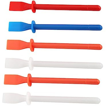 Mikikit 6 Stück Flexible Klebebeschichtete Folien Für Diy Lederhandwerk Mit Silikon Pinsel Zum Präzisen Auftragen Von Kleber Und Farbe