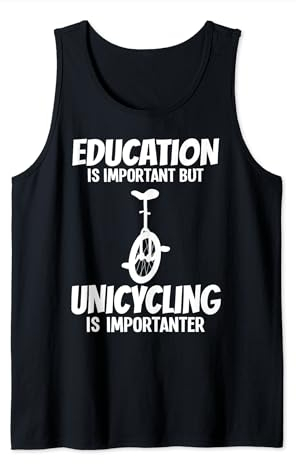 Einrad Fahrrad Lustiges Training Lernen Radfahren Tank Top