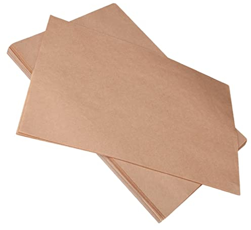 ABOOFAN Backpapier Pergamentpapierblätter 100 Stück 40x40cm Hochtemperaturbeständig Für Backofen Heißluftfritteuse Mikrowelle Antihaftbeschichtet Lebensmittelecht Universell Für Kuchen Kekse Brot
