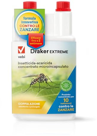Insetticida Concentrato Contro Insetti Striscianti e Volanti, Azione Tecnologica Microincapsulazione, 100% Made in Italy - 1 litro