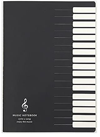 melairo Fünf Zeilen Musik Notizbuch Musik Stab Stab Notizbuch