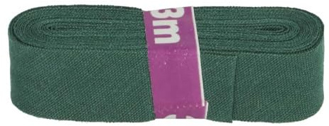 Schrägband 3m x 20mm Baumwolle gefalzt 60 Farben Einfassband Saumband