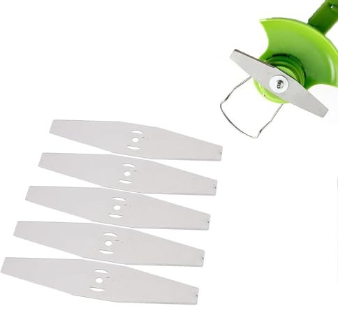 Rasentrimmer Klinge, Akku Rasentrimmer ZubehöR, Metall-Rasentrimmer Klingen, Elektrische Rasentrimmer Ersatzklinge ZubehöR, Universelles Gardena ZubehöR Metallmesser Set (5 Stück)