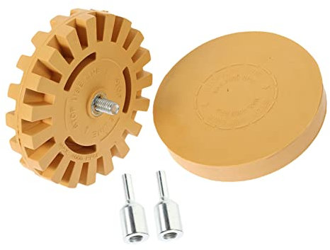 ORFOFE 100mm Gummirad Klebstoffentferner für Autos und Motorräder 2stücke