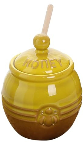 Honey Jars With Lids Ceramic Honey Jar With Retro Bee Decor
