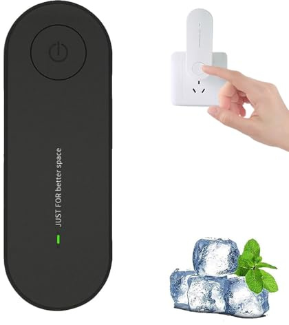 Ionic Air Purifier Plug In Uk, 360° Mini Portable Filter-Free Purifier Negative Ion Generator for Pet Odors, Smoke & Dust, Ultra Quiet for Bedrooms, Home, Office, Toilet (Black)