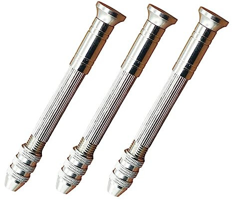 NUOBESTY 3piezas Herramienta De Taladro Helicoidal Manual Mini Taladro De Precisión Profesional Herramienta De Bricolaje Para Trabajos Manuales Para Modelismo y Diy
