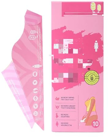 EVIRNFVEQ Orinatoio Femminile, 30/50 Pezzi, USA e Getta, per Donne, Impermeabile, con Imbuto per pipì in Piedi, Dispositivo da Viaggio per minzione Femminile per Campeggio e attività all'aperto