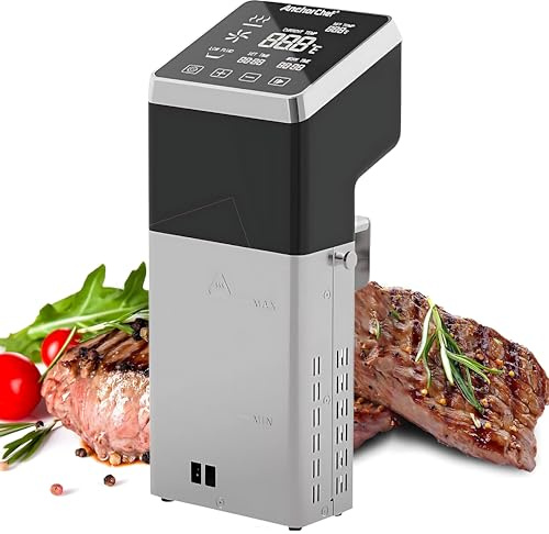 RoyceBee Sous Vide Aparato de Cocina Precisión, 1600W Máquinas para Cocinar al Vacío, Circulador de Inmersión Termal con Pantalla LCD Legible, Temporizador Ajuste de Temperatura