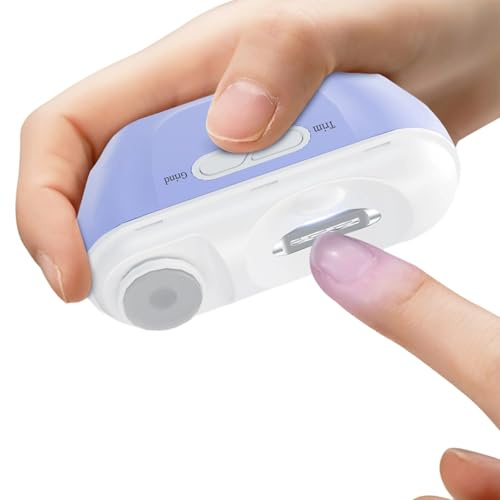 Automatischer Nagelknipser, leise, mit Auffangbehälter, elektrischer Nagelknipser für Erwachsene, für alle Altersgruppen, Frauen, Teenager, Erwachsene, Zuhause, Salon, Reisen