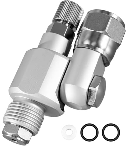 Frewurwer Junta Giratoria para Pintura Sin Aire con Adaptador de Pintura de Rosca de 7/8 Pulgadas, Rotación de 180 Grados, Válvula Anti-Salpicaduras, Reemplaza 287030.