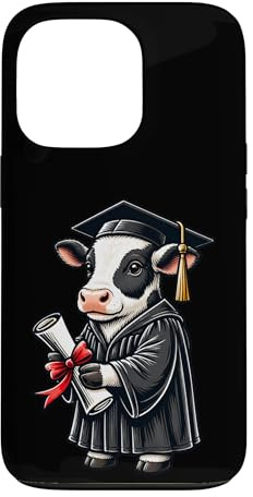 Hülle für iPhone 13 Pro Cute Cow Graduation