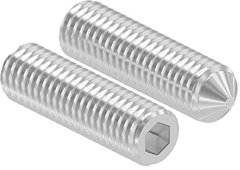 Gewindestift mit Spitze, mit Innensechskant, M8 x 30mm, DIN 914 / ISO 4027, 10er Pack