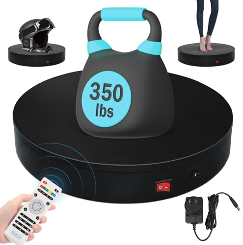 32cm Rotating Platform, 350lbs Capacity Motorized Electric Turntable, Heavy Duty Motorized Rotating Base, Large Motorized Rotating Display Stand,Photography Turntable for Photography,Exhibition