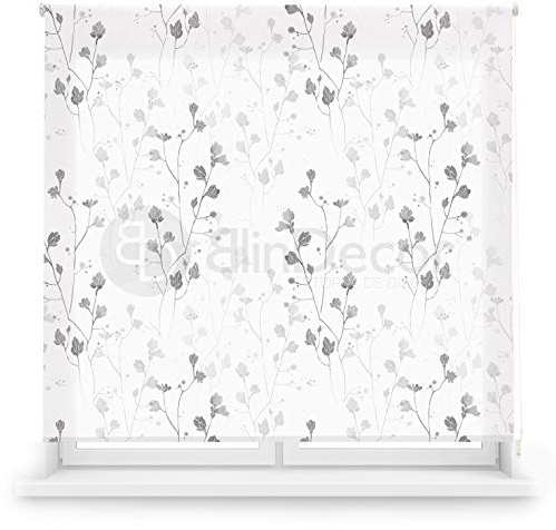 Blindecor Blumen | lichtdurchlässiges Rollo mit Digitaldruck, Bloom, 170 x 180 cm (BxH) Stoffmaß 167 x 175 cm, Fensterrollos