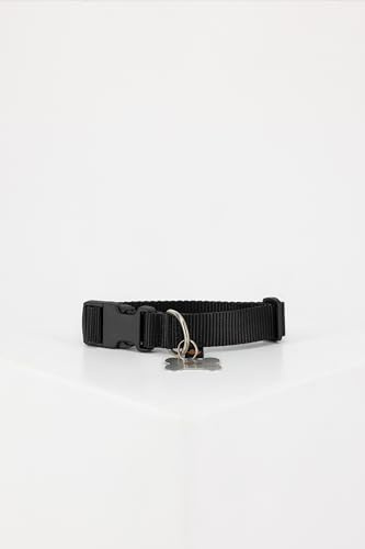 Alpha Industries Basic Dog-Tag Collar stylisches Hunde-Halsband Black, XS