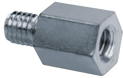 PROFIX Raccord de réduction acier zingué - Femelle M8 - Male M7 - Boite de 50 - Collier de serrage