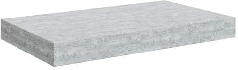 vidaXL Estante Flotante de Pared Repisa Balda Estantería Salón Sala de Estar Exhibición Colgante Decoración Gris Hormigón MDF 40x23,5x3,8 cm