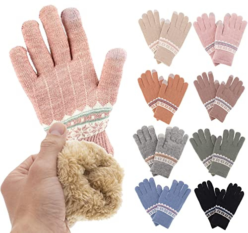 Trendcool Guantes Termicos Mujer Guantes Invierno Lana (M22)