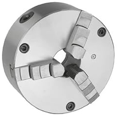Dreibackenfutter Drehfutter Ø 125 mm Frontmontage/zylindrische Aufnahme DIN6350