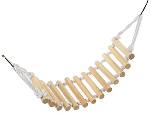 minkissy Holzkletterleiter Rattenleiter Vogelkäfigleiter Vogelleiter Vogelkletterleiter Wellensittichleiter Eidechsen Brücke Wohnaccessoires Reptilien Hamster Beißen zum Klettern Kleintiere