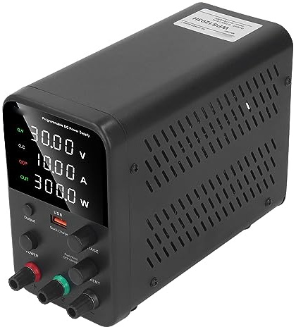 Garosa Fuente de Alimentación de CC Ajustable, Fuente de Alimentación de CC Variable WPS1203H 0‑120V 0‑3A 360W Pantalla Digital de Carga Rápida Conmutación Ajustable CC, Fuentes de