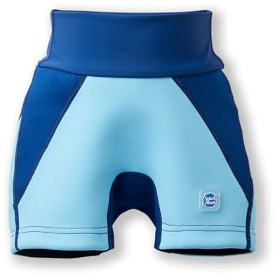 Splash About Splash Jammer Duo Leak Proof Swim Shorts, Blue/Navy 5-6 Years