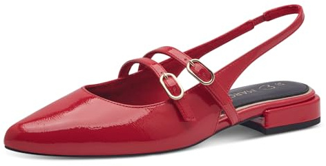 Marco Tozzi dam 2-29409-44 ballerinaskor, röd patenten, 38 EU, Rött patent, 38 EU