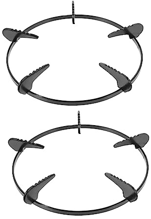 Soporte para Hierro 2 Piezas Negro Estufa Gas | Rejilla Cocina Gas 4 Hornillas, Soporte Fogones Gas, Accesorio para Estufa de Gas