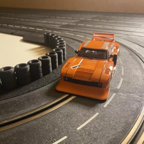 30 Stück Reifenstapel Slotcar kompatibel Carrera digital 132/124 Slotcar Bahn Dekoration (Schwarz)