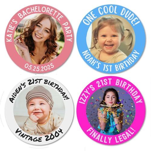 Aufkleber selbst gestalten (37mm105 pieces)–Personalized Customizable sticker ideal for company logos, packaging, and images-Waterproof and dishwasher-safe