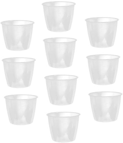 ABOOFAN 10piezas Tazas Medidoras de Arroz de Plástico Transparente Taza Medidora para Olla Arrocera Accesorio para Medir Ingredientes Cocina