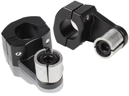 Motorcycle Handlebar Riser Motorcycle Bar Clamps Raised Handlebar Handle Bar RisersMount Riser Clamp 22mm 28mm Dirt for Ducati Handlebar Bar Risers(Black 1 Set)