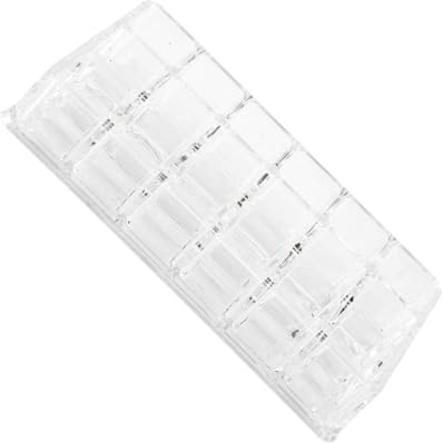ULTECHNOVO Présentoir à Rouges à Lèvres Boîte De Rangement Cosmétique Organisateur De Maquillage Avec Compartiments Transparents Présentoir à Cosmétiques Pour Bureau Et Chambre