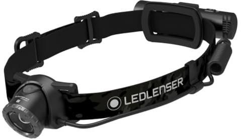 Ledlenser MH10 SE Akku-LED-Stirnlampe, 600lm, 150m Leuchtweite, IP54, 158g | Fokussierbar, bis zu 120h Leuchtdauer, rotes Rücklicht, inkl. Farbfilter & Gürteltasche, ideal für Camping, Angeln & Wandern