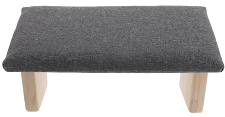Parliky Panca da Meditazione Pieghevole in Legno Massello Sgabello Versatile per Yoga e Preghiera Design Compatto e Portatile per Interno ed Esterno Colore Grigio Scuro
