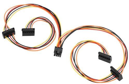 ELFJMZP OptiPlex 3040 5040 7040 MT - Cavo di alimentazione SATA 7G26H, piccolo connettore a 8 pin a due set di cavi di alimentazione SATA 2 x 15 pin per hard disk/unità ottica