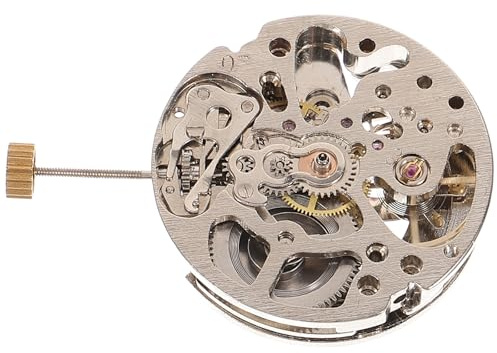 MAGICLULU Movimiento de Reloj Automático Hueco para Reemplazo, Accesorio de Movimiento de Reloj de Cobre, Diseño Ligero y Duradero, Adecuado para Reparación y Bricolaje de Relojes Pulsera