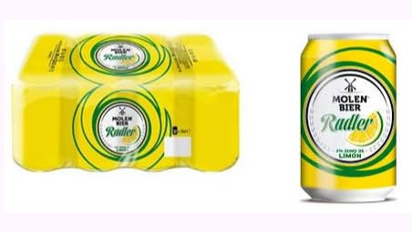 Molen Bier Radler al Limone 2,2%, Lattina da 33 cl, Analcolica e Rinfrescante, Confezione da 6