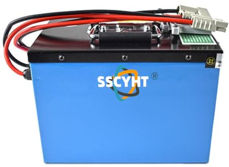 SSCYHT Batterie LiFePO4 24 V 50 Ah pour transpalette électrique 24 Volts, Compatible avec Les Chariots élévateurs électriques CDD15C-25/30-LI et Les Moteurs de 1200 W