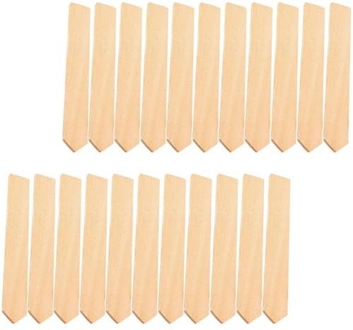 IDEANATEGRATE 50stücke Teiliges Pflanzenschilder aus Holz Wetterfeste Gartenstecker zum Beschriften Vielseitige Pflanzenmarkierungen für Beete Blumentöpfe und Gewächshäuser als DIY deko