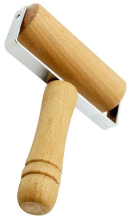 KICHOUSE 1pezzi Mattarello per Ravioli in Legno di Faggio Pratico per Pasta Impasto Pizza Cucina Domestica o Professionale