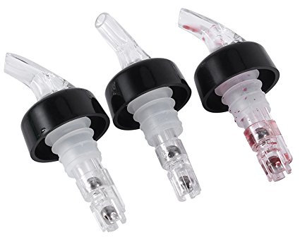 Estink Tappo versatore Bottiglia Vino, 3 Pezzi 30ml Versatori In plastica Beccuccio Conico Liquore Bottiglia Versatore Tappo Versatore Salvagoccia per Liquore Vino Olio Cocktail Succo